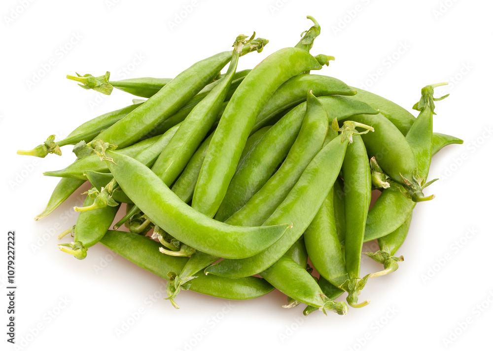 green peas path isolated on white green peas path isolated on white