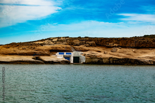 Mediterranean Sea and Landscape in Milos Greece