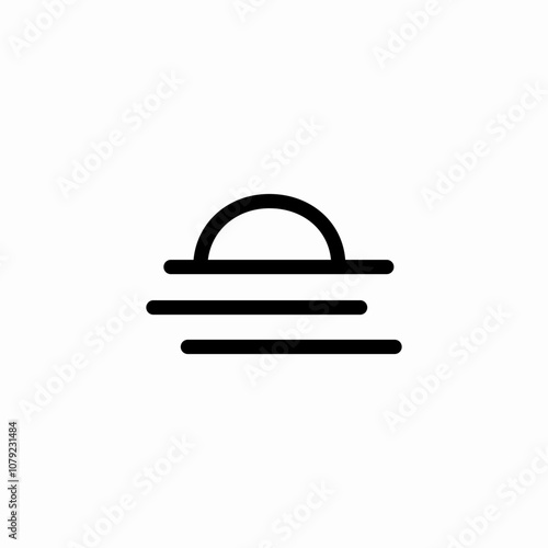 sea sunshine icon sign vector