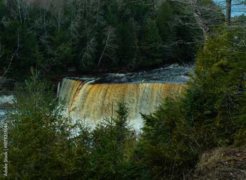 waterfall in the Michigan Forest