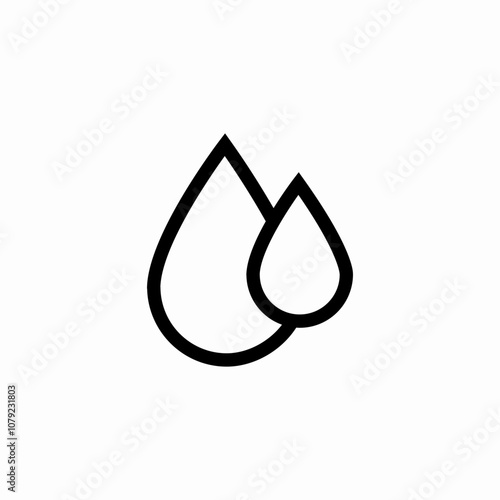 water rain icon sign vector