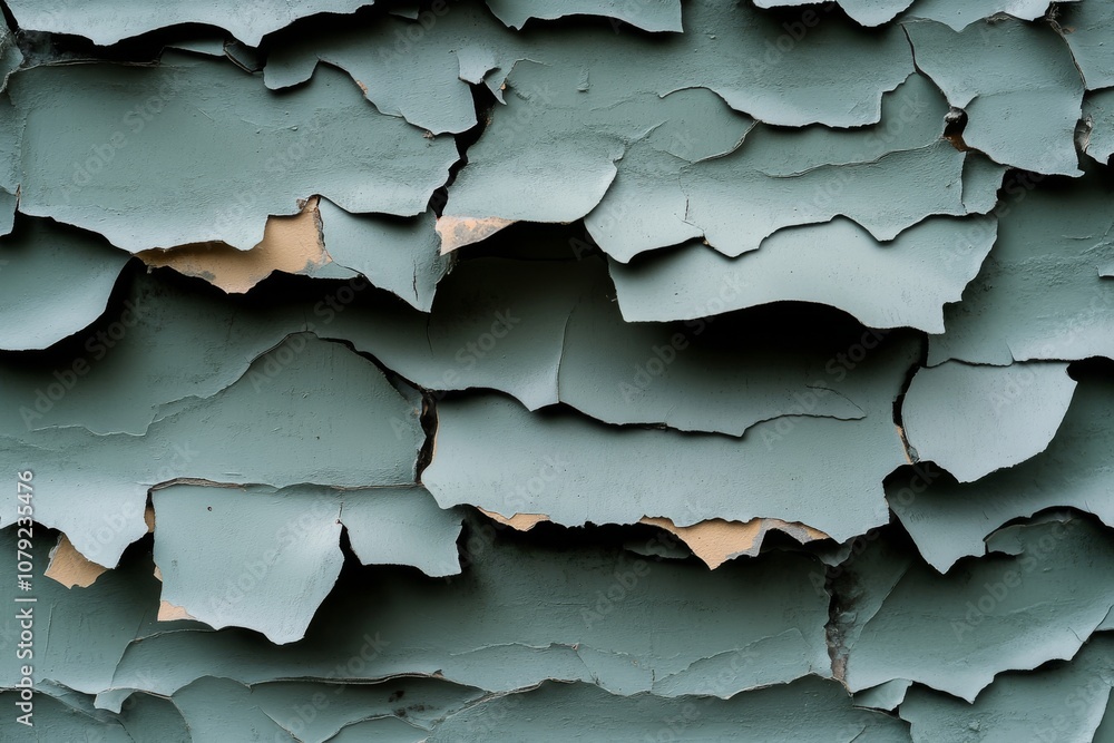 Weathered and Cracked Paint on Old Surface Weathered and Cracked Paint on Old Surface