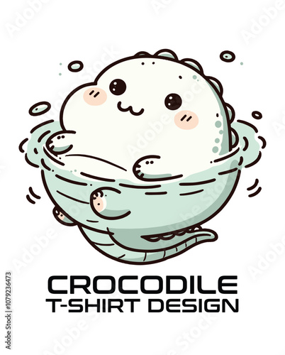 Crocodile  Vector T Shirt Design
