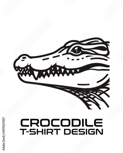 Crocodile Vector T Shirt Design