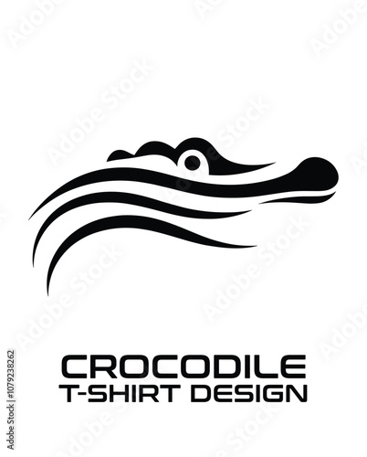 Crocodile Vector T Shirt Design
