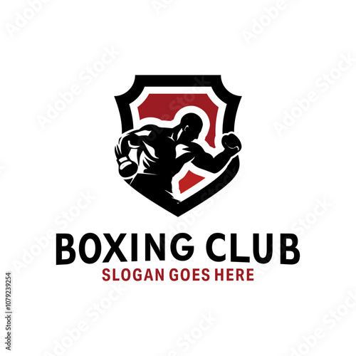 Boxing club logo template Premium Vector