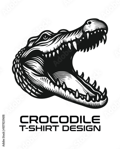 Crocodile Vector T Shirt Design