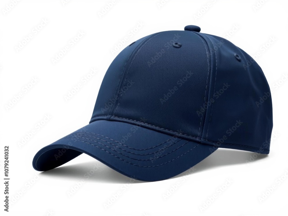 Navy cap mockup with realistic detailing for branding and design purposes, cap, fashion Navy cap mockup with realistic detailing for branding and design purposes, cap, fashion