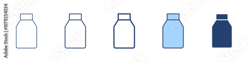 Bottle icon Symbol set collection