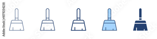 Broom icon Symbol set collection