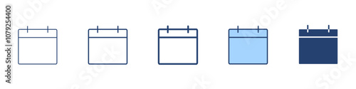 Calendar icon Symbol set collection