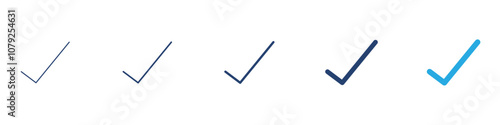 Check icon Symbol set collection