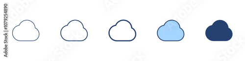 Cloud icon Symbol set collection