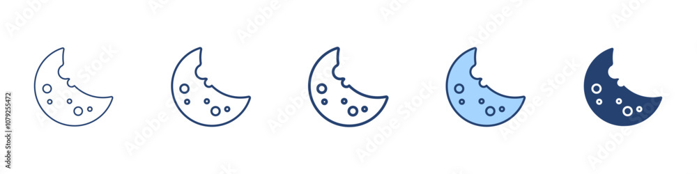 Obraz premium Cookie icon Symbol set collection