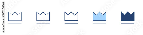 Crown icon Symbol set collection