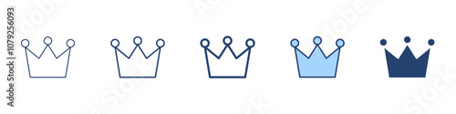 Crown icon Symbol set collection