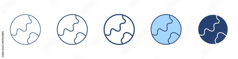 Earth icon Symbol set collection Earth icon Symbol set collection