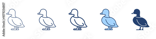 Duck icon Symbol set collection