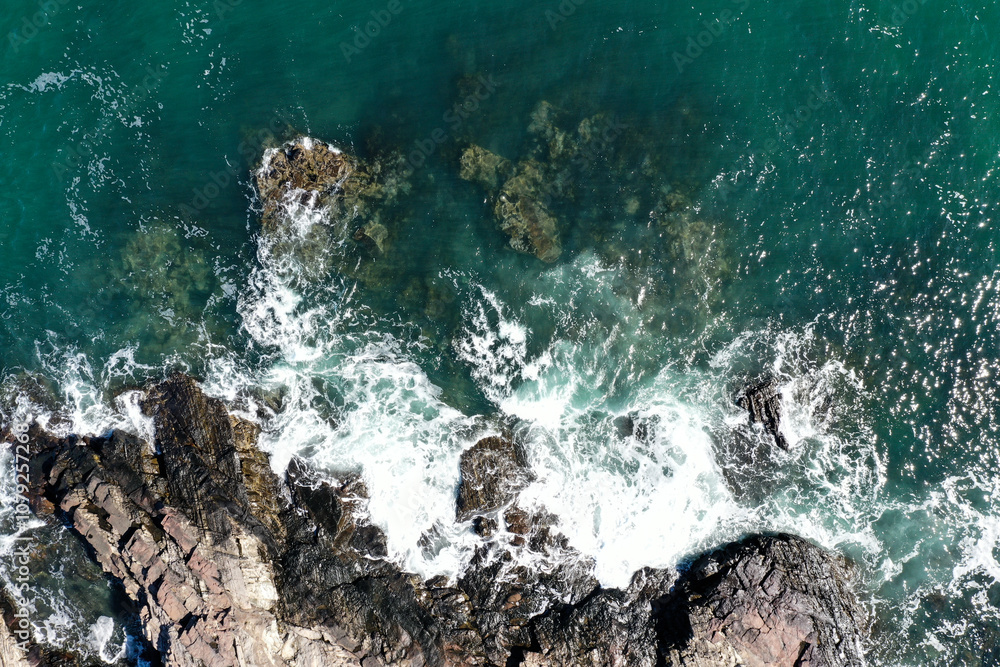 Obraz premium Aerial view of ocean