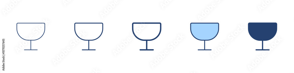 Glass icon Symbol set collection Glass icon Symbol set collection