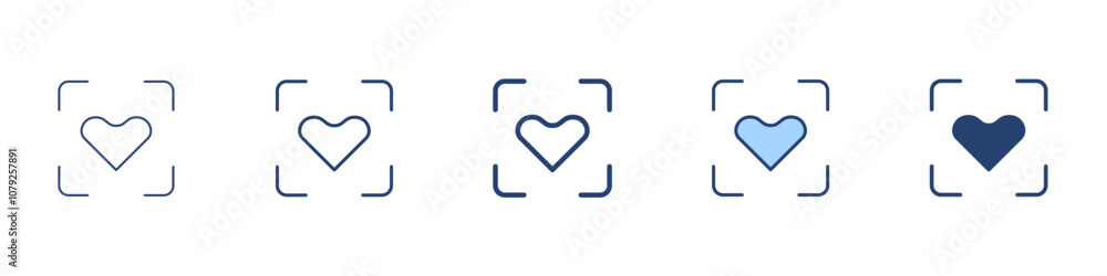 Healthy recognition icon Symbol set collection Healthy recognition icon Symbol set collection