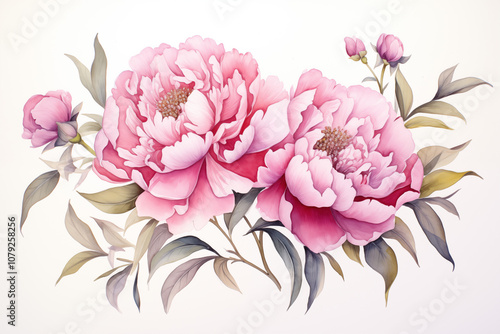 Colors peony tattoo on white background. Peony tattoo. Tattoo. Peony tattoo on skin. Tattoo ideas. For tattoo artists. Tattoo parlor. Love tattoo. Colors ink. My tattoo. Isolated tattoo.