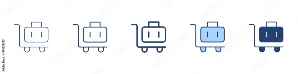 Luggage icon Symbol set collection Luggage icon Symbol set collection