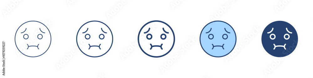 Nauseated face icon Symbol set collection Nauseated face icon Symbol set collection