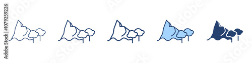 National park icon Symbol set collection