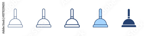 plunger icon Symbol set collection