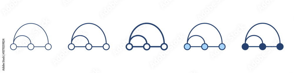 Relational graph icon Symbol set collection Relational graph icon Symbol set collection
