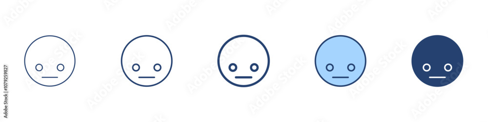 Rejected face icon Symbol set collection Rejected face icon Symbol set collection