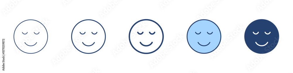 Relieved icon Symbol set collection Relieved icon Symbol set collection
