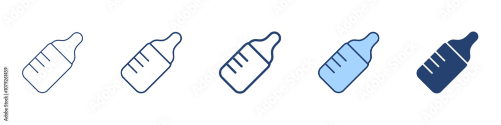 Baby bottle icon Symbol set collection Baby bottle icon Symbol set collection