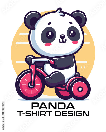 Panda Vector T Shirt Design photo