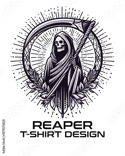 Reaper Vector T Shirt Design