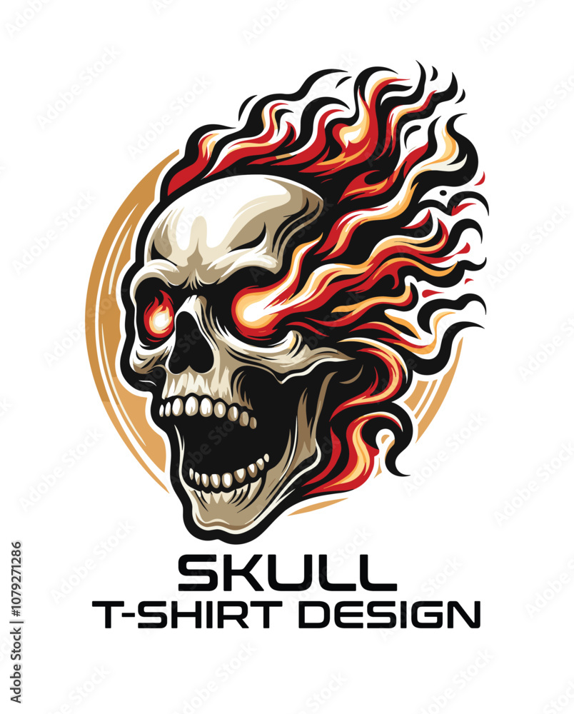 Obraz premium Skull Vector T Shirt Design