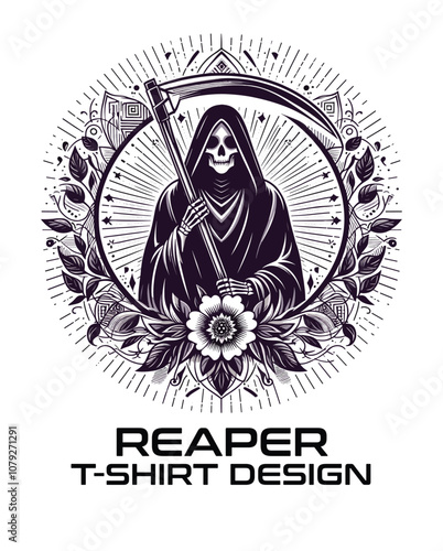 Reaper Vector T Shirt Design
