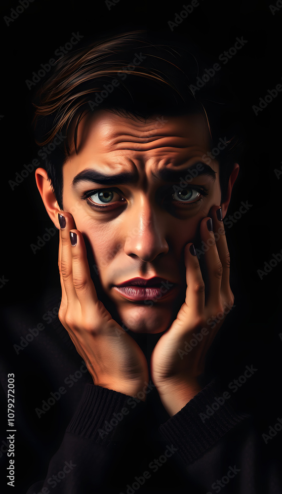 Sending error, bad news, feeling stress and heartbreak from relationships isolated with white highlights, png Sending error, bad news, feeling stress and heartbreak from relationships isolated with white highlights, png