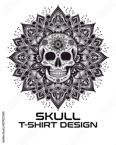 Skull Vector T Shirt Design