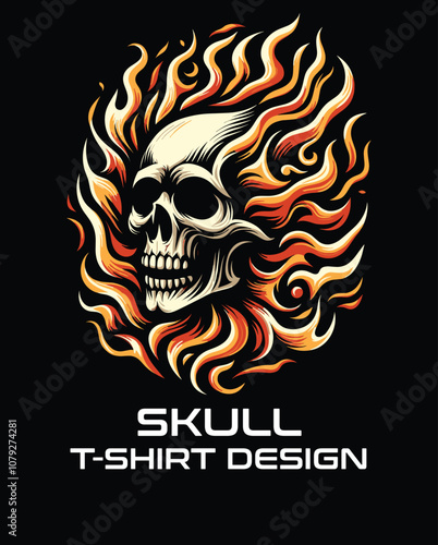 Skull Vector T Shirt Design