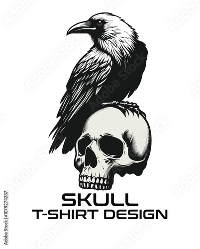 Skull Vector T Shirt Design