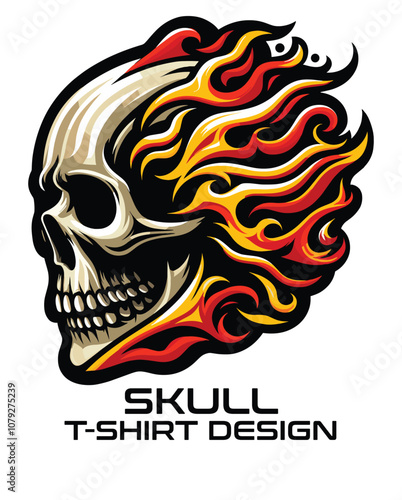 Skull Vector T Shirt Design