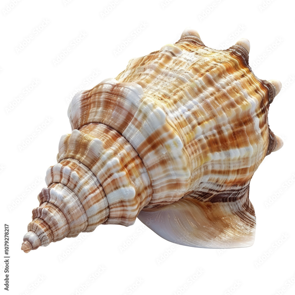 Beautiful seashell on transparent or white isolated background Beautiful seashell on transparent or white isolated background