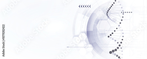 A dna technology abstract background