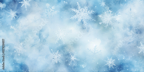 Holiday Christmas Background with Snowflakes