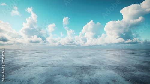 Blue Sky With White Clouds Abstract Background