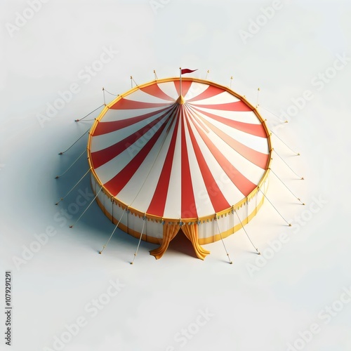 Circus tent isolated 