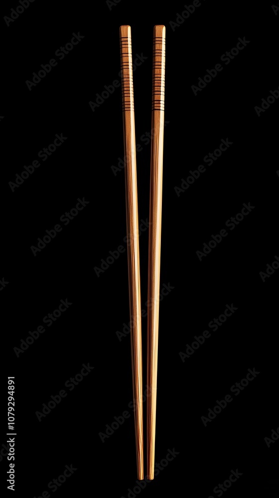A collection of chopped chopsticks set on a textured surface. A collection of chopped chopsticks set on a textured surface.