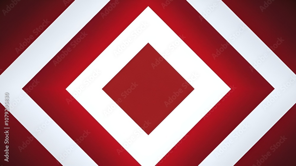 Obraz premium Pattern simple classic bright red and white color